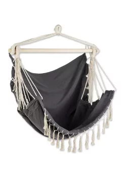 Cheapest ❤️ Zingz & Thingz Gray Hammock Chair With Fringe Trim 👍 -Cheap Joyland Shop Belk 1013