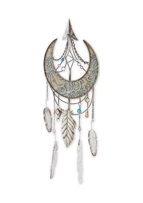 Brand new 😍 Zingz & Thingz Crescent Moon Dreamcatcher Wall Décor 10.5x0x28.5" ❤️ 4 Brand new 😍 Zingz & Thingz Crescent Moon Dreamcatcher Wall Décor 10.5x0x28.5" ❤️ - Image 4