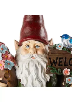 Wholesale 🔔 Zingz & Thingz Solar Bluebird Gnome Welcome Statue 8.5x5.75x15” 🔔 -Cheap Joyland Shop Belk 1098