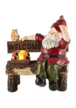 Wholesale 🔔 Zingz & Thingz Solar Bluebird Gnome Welcome Statue 8.5x5.75x15” 🔔 -Cheap Joyland Shop Belk 1100