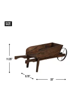 Outlet 👍 Zingz & Thingz Country Flower Cart Planter 33x9.75x11.25" 🧨 -Cheap Joyland Shop Belk 1158