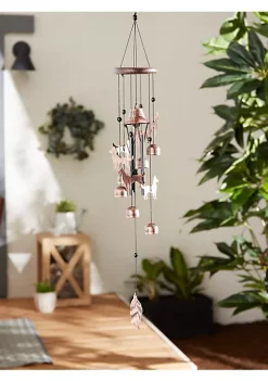 Discount 🎁 Zingz & Thingz 26 Bronze Cats Wind Chimes 4x4x26" 😀 -Cheap Joyland Shop Belk 1172