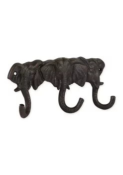 Hot Sale 🔔 Zingz & Thingz Triple Elephant Wall Hook ❤️ -Cheap Joyland Shop Belk 1218