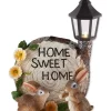 Flash Sale 😀 Zingz & Thingz Solar Home Sweet Home Bunnies 7x4.25x9.75" 👍