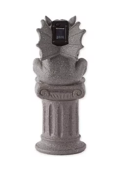 Best Pirce 🛒 Zingz & Thingz Gargoyle PedestalwithSolar Light 😉 -Cheap Joyland Shop Belk 1285