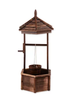 Best Sale 🥰 Zingz & Thingz Rustic Wishing Well Planter 25.62x25.62x44.12" 🛒 -Cheap Joyland Shop Belk 1318