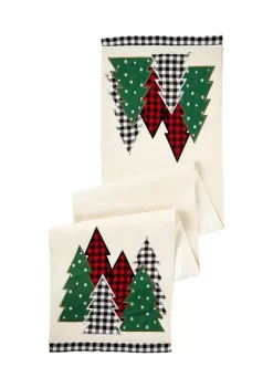 Hot Sale 😍 Joyland Gingham ❄ Christmas Tree Table Runner ⭐