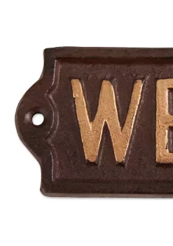 Deals 🔔 Zingz & Thingz Welcome Cast Iron Sign ❤️ -Cheap Joyland Shop Belk 1322