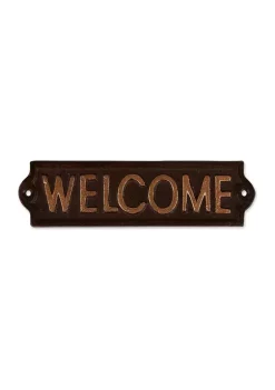 Deals 🔔 Zingz & Thingz Welcome Cast Iron Sign ❤️ -Cheap Joyland Shop Belk 1324