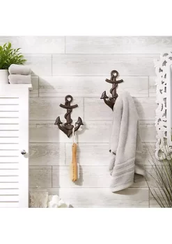 Best Sale 👏 Zingz & Thingz Anchor With Rope Wall Hook (Set of 2) 🤩 -Cheap Joyland Shop Belk 1335
