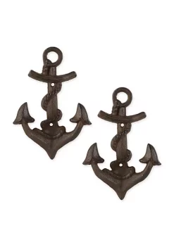 Best Sale 👏 Zingz & Thingz Anchor With Rope Wall Hook (Set of 2) 🤩 -Cheap Joyland Shop Belk 1336