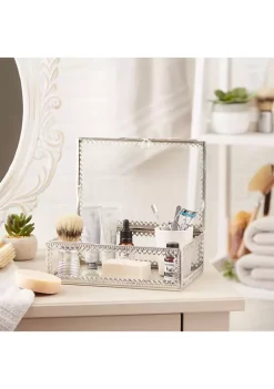 Best Pirce 🌟 Zingz & Thingz SILVER TRIM GLASS BOX 👍 -Cheap Joyland Shop Belk 1360