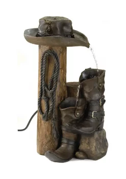 New ✔️ Zingz & Thingz Wild Western Water Fountain 14x9.25x22.5" 👍 -Cheap Joyland Shop Belk 1370