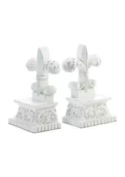 Best Sale 🤩 Zingz & Thingz FLEURDELIS BOOKENDS ❤️ -Cheap Joyland Shop Belk 1381