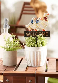 Brand new ⭐ Zingz & Thingz Welcome Ducks Cast Iron Sign 😉 -Cheap Joyland Shop Belk 1425