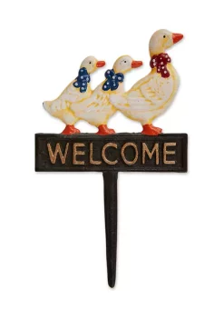 Brand new ⭐ Zingz & Thingz Welcome Ducks Cast Iron Sign 😉 -Cheap Joyland Shop Belk 1427