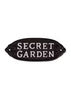 Brand new 🌟 Zingz & Thingz Secret Garden Cast Iron Sign 🛒 -Cheap Joyland Shop Belk 1531