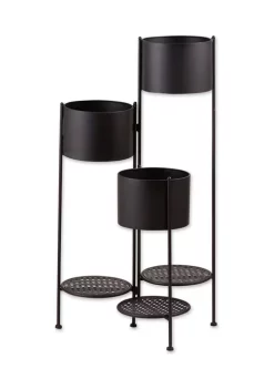 Outlet 💯 Zingz & Thingz 3-Tier Barrel Bucket Plant Stand 18x17.5x37" 🔔
