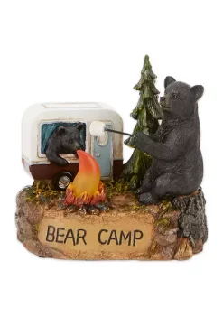 New 🔔 Zingz & Thingz Camping Bear Family Light Up Figurine 5.25x3.5x5" ✨ -Cheap Joyland Shop Belk 1591