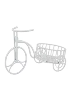 Brand new ❤️ Zingz & Thingz White Bicycle Planter 20.75x10x14.12” 👍 -Cheap Joyland Shop Belk 1618