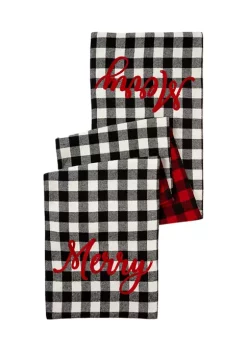 Coupon 🎁 Joyland Merry Gingham 🔔 Christmas Table Runner 🤩