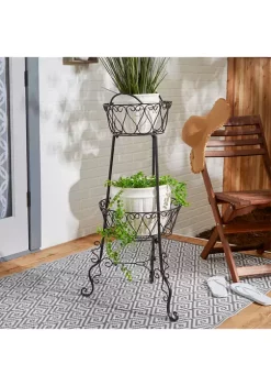 New 🎁 Zingz & Thingz 2 Tier Plant Stand 19.5x19.5x39.5" 🧨 -Cheap Joyland Shop Belk 1650