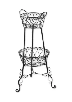 New 🎁 Zingz & Thingz 2 Tier Plant Stand 19.5x19.5x39.5" 🧨 -Cheap Joyland Shop Belk 1651