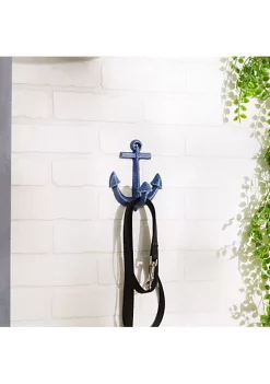 Best Pirce 🥰 Zingz & Thingz Blue Anchor Wall Hook 😉 -Cheap Joyland Shop Belk 1696