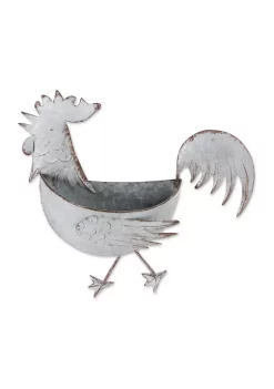 Budget 😍 Zingz & Thingz Rooster Galvanized Wall Planter 🔔