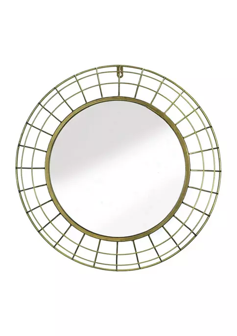 Outlet π Zingz & Thingz Golden Wire Dome Framed Wall Mirror π 3 Outlet π Zingz & Thingz Golden Wire Dome Framed Wall Mirror π - Image 3