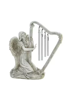 Best deal 😍 Zingz & Thingz Angel Harp Wind Chime 9x5x10.5" 🛒