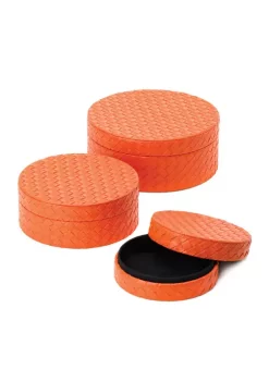 Best deal 😀 Zingz & Thingz ORANGE KEEPSAKE BOX TRIO 🎁 -Cheap Joyland Shop Belk 1833