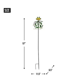 Flash Sale ❤️ Zingz & Thingz Frog Garden Stake 11.5x6.5x57" 😍 -Cheap Joyland Shop Belk 1856