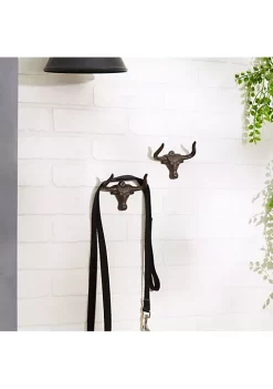 Best Pirce 🥰 Zingz & Thingz Ox Wall Hook (Set of 2) ❤️ -Cheap Joyland Shop Belk 1906