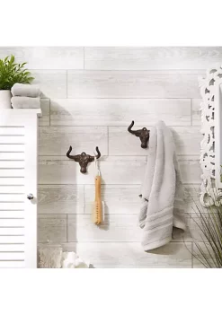 Best Pirce 🥰 Zingz & Thingz Ox Wall Hook (Set of 2) ❤️ -Cheap Joyland Shop Belk 1907