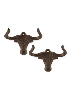 Best Pirce 🥰 Zingz & Thingz Ox Wall Hook (Set of 2) ❤️ -Cheap Joyland Shop Belk 1908