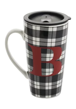 Top 10 🔔 Joyland Buffalo Plaid Monogram "B" Latte Mug ✨