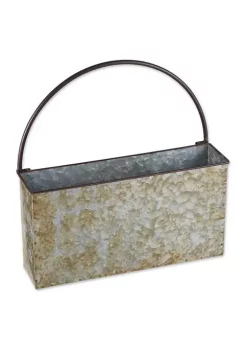 Flash Sale 👏 Zingz & Thingz Rectangle Galvanized Wall Planter ✨ -Cheap Joyland Shop Belk 1984