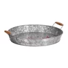Coupon ❤️ Joyland Joy to the World Oval Galvanized Metal Tray with Handles 🔥