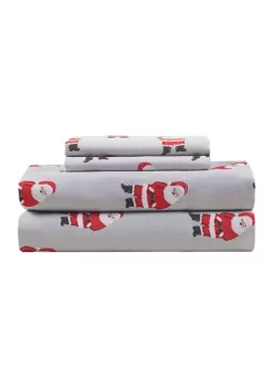Cheapest 🔔 Joyland Jolly Santa Microfiber Sheet Set ⌛ -Cheap Joyland Shop Belk 278