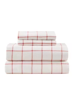 Cheap 🔥 Joyland Vintage 🎁 Christmas Plaid Flannel Sheet Set 🤩
