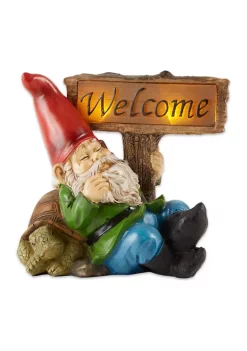 Flash Sale 🔔 Zingz & Thingz Gnome With Flower Pot Solar Statue 😉 -Cheap Joyland Shop Belk 316