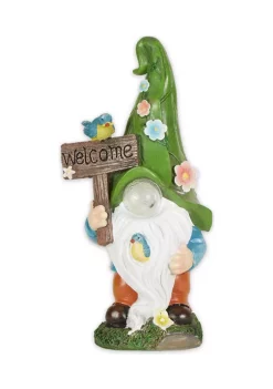Flash Sale 🔔 Zingz & Thingz Gnome With Flower Pot Solar Statue 😉 -Cheap Joyland Shop Belk 317