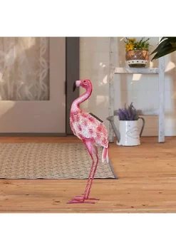 Promo 🥰 Zingz & Thingz Standing Tall Solar Flamingo Statue 12x5x20.25" 😉 -Cheap Joyland Shop Belk 330