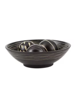 Top 10 🎁 Zingz & Thingz Artisan Deco Bowl and Balls 11.5x11.5x3.5" 😉 -Cheap Joyland Shop Belk 437