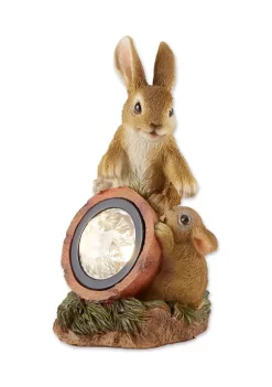 Promo 😀 Zingz & Thingz Rabbit W/Solar Light 4.5x3.75x7" ⭐ -Cheap Joyland Shop Belk 443