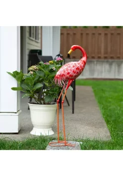 Best Sale 🥰 Zingz & Thingz Bright Standing Flamingo Looking Back 14.25x7.75x33" 🌟 -Cheap Joyland Shop Belk 484