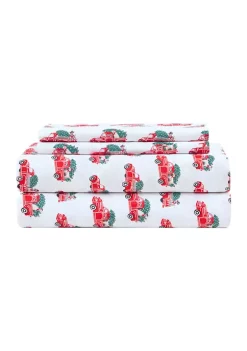 Cheapest 🎉 Joyland 🔔 Christmas Wishes Truck and 🐕 Dog 4-Piece Sheet Set 😍