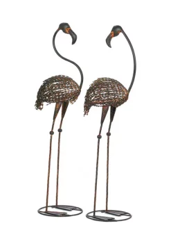 Best Sale 🥰 Zingz & Thingz Bright Standing Flamingo Looking Back 14.25x7.75x33" 🌟 -Cheap Joyland Shop Belk 495