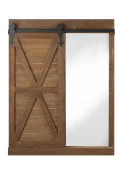 Best deal 🤩 Zingz & Thingz Chalkboard and Mirror with Barn Door 23.5x1.5x30" 🎁 -Cheap Joyland Shop Belk 526